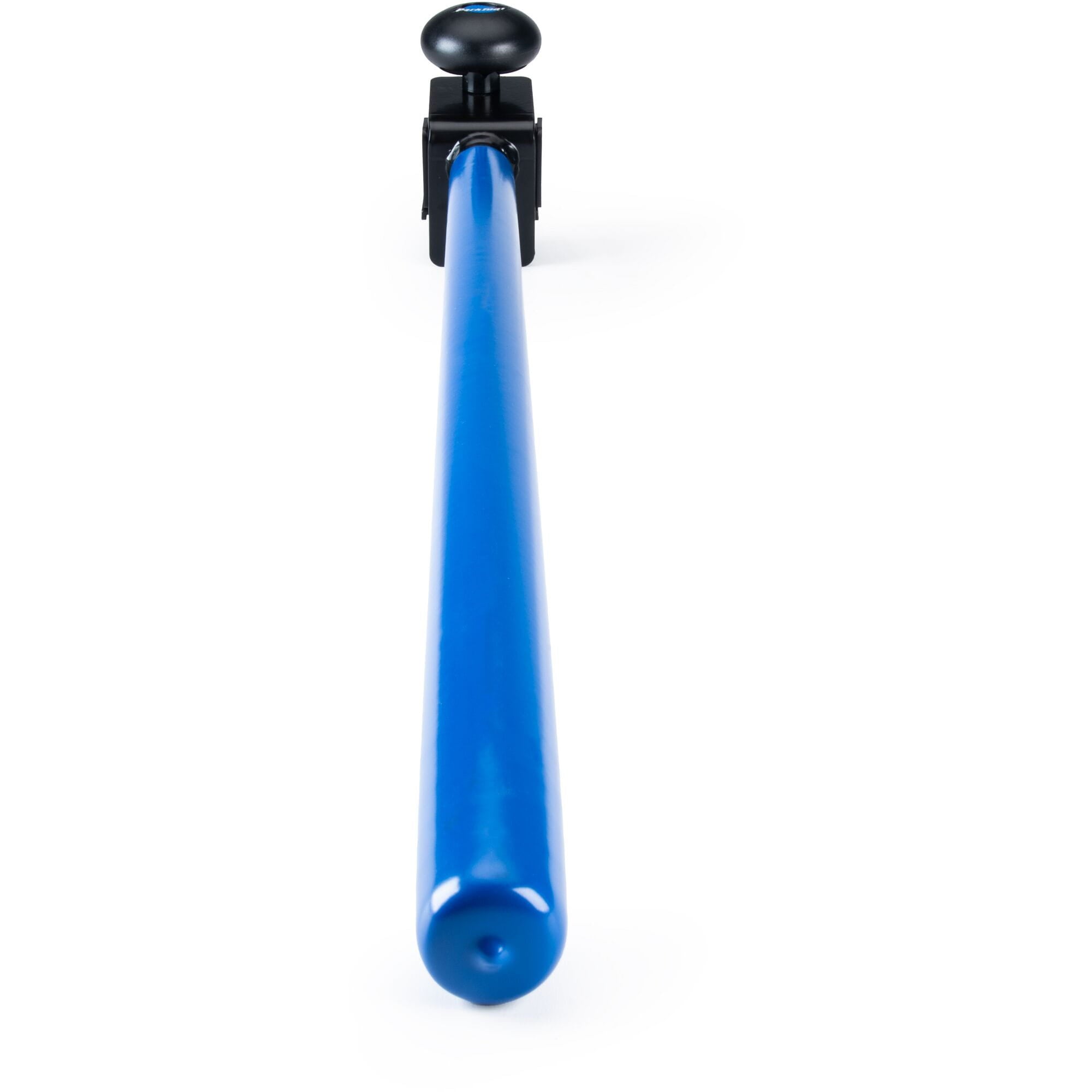 Park Tool ASF-24 24-inch extra-long support extension for ASF-1 workstand, shown attached to workshop bike repair stand.