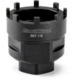 Park Tool BBT-118 heavy-duty steel bottom bracket tool for Shimano Octalink and ISIS bottom brackets, suitable for workshop use.