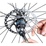 Park Tool BBT-169 heavy-duty steel bottom bracket tool with 16 notches for Shimano bikes, used in bike workshop maintenance.