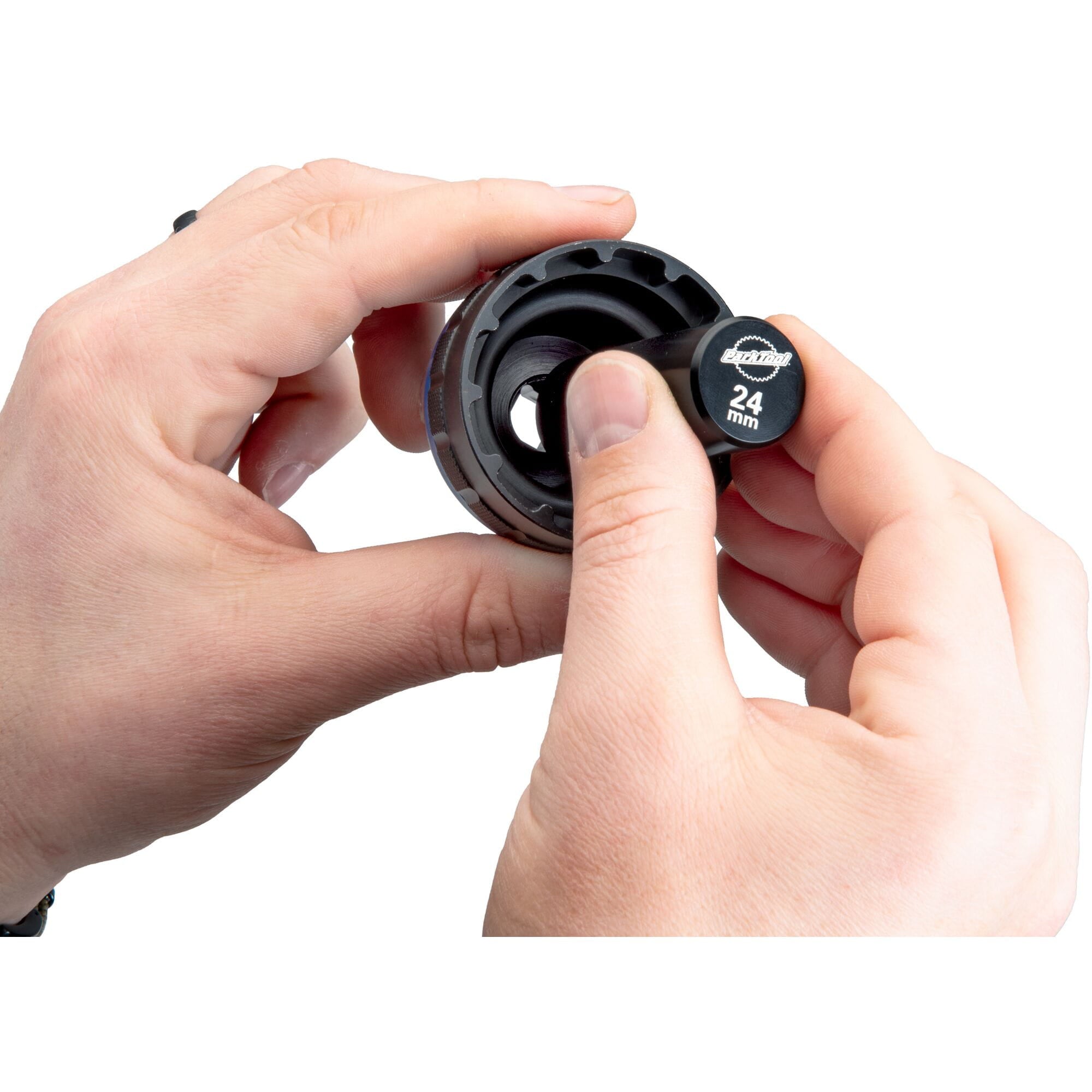 Park Tool GPS-24 guide pin for Shimano 24mm axle bottom bracket tools, used in bike workshop maintenance and repairs.
