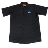 Park Tool MS-3 mechanics shirt in wrinkle-resistant workwear fabric with chest pockets, designed for durability and comfort.