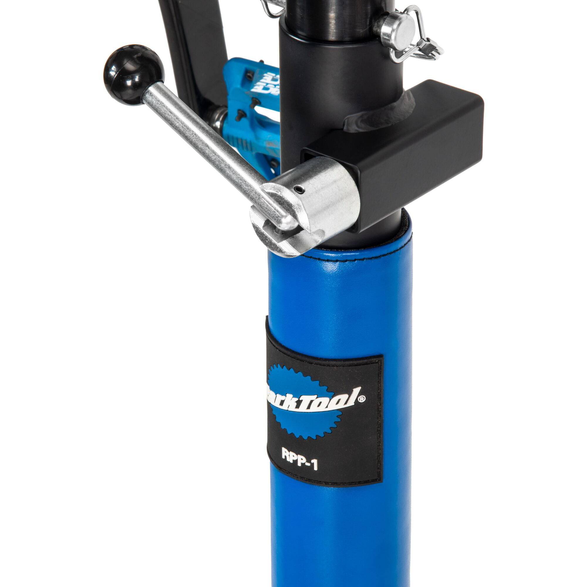 Park Tool PRS-2.4-1 Deluxe double arm bike repair stand with 100-3C clamps, sturdy workshop bike maintenance equipment
