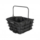 Topeak Urban Basket DX inner pad liner for panniers and bags, made of durable 600D material, shown inside a bike basket.