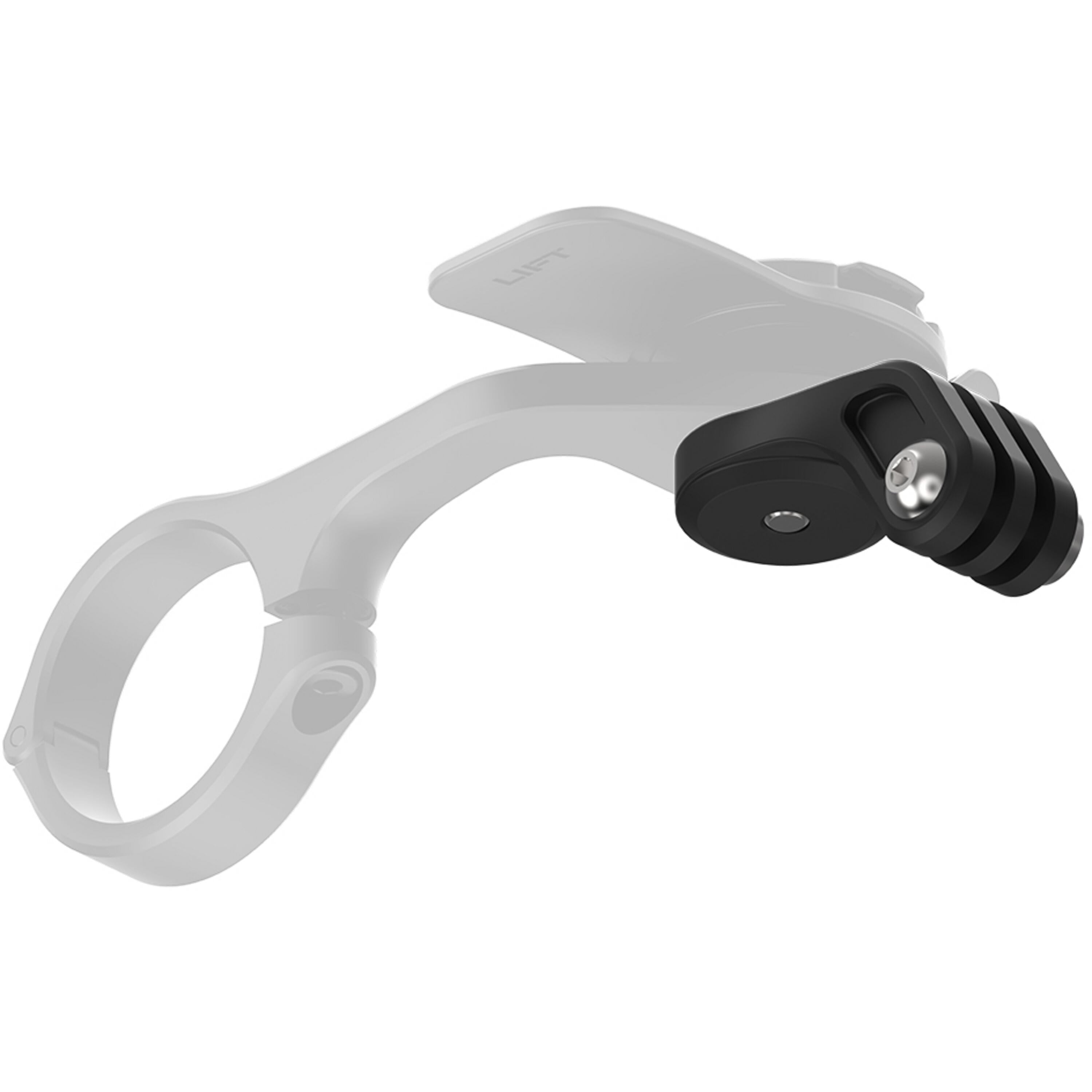 Quad Lock light camera adaptor for GoPro and action cameras, compatible with Quad Lock mounting accessories.
