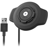 Quad Lock waterproof wireless charging head for bike phone mounts, durable accessories with secure waterproof design.