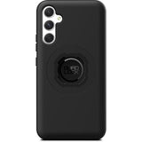 Quad Lock MAG Phone Case with dual-stage lock for secure magnetic mounting, shown on a smartphone with the case attached.