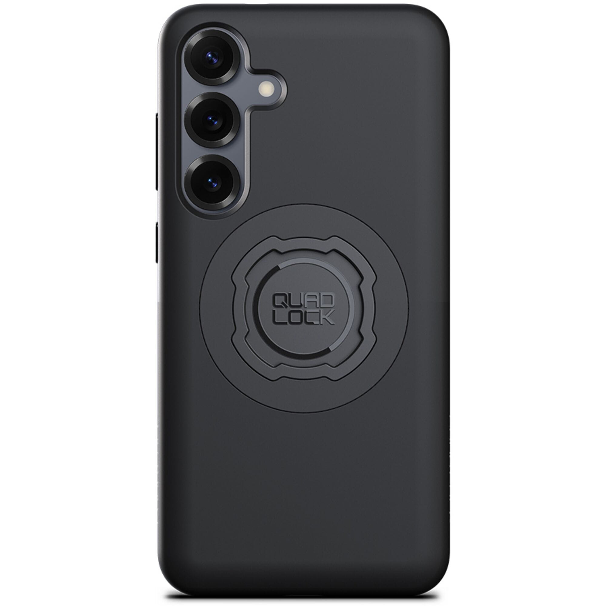 Quad Lock MAG case with dual-stage lock for secure magnetic mounting, shown on a smartphone in this accessories product image.