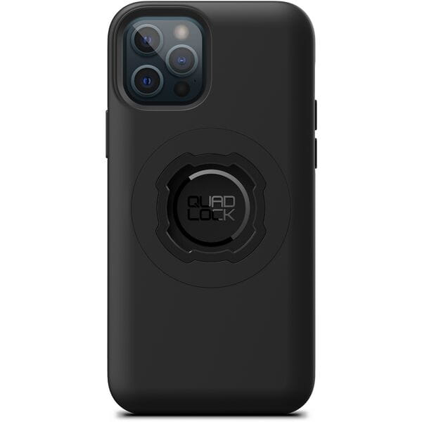 Quad Lock MAG case for phones with dual-stage lock showing secure magnetic mounting accessory in black with textured surface.