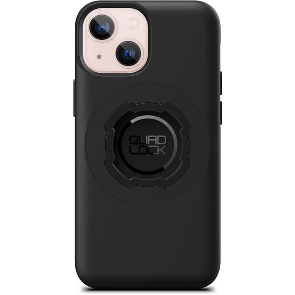Quad Lock Phone MAG Case with dual-stage lock for secure magnetic mounting, designed for iPhone 13 series accessories.