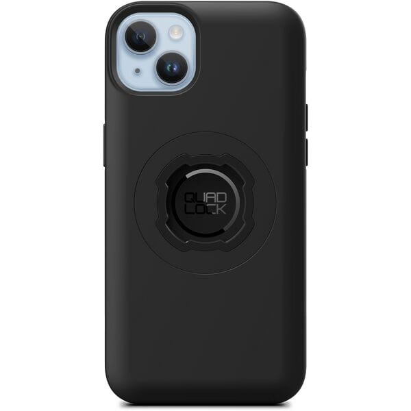 Quad Lock Phone MAG Case with dual-stage lock for secure magnetic mounting, shown with the case on a smartphone.
