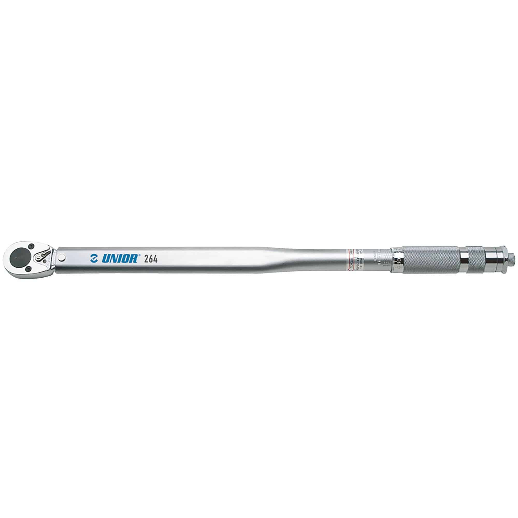 UNIOR workshop slipper torque wrench with reversible ratchet head and dual scale calibration, used for precise torque adjustments.