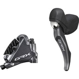 Shimano GRX BL-RX810 left hydraulic disc brake lever with BR-RX810 rear caliper for gravel bike components.