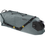 EVOC waterproof bike saddle bag with BOA Fit System, 16L capacity, designed for secure, durable cycling accessories.