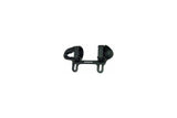 Topeak Harpoon S2 Pump Bracket in black securely mounts bike pump to workshop or bike frame for easy access.