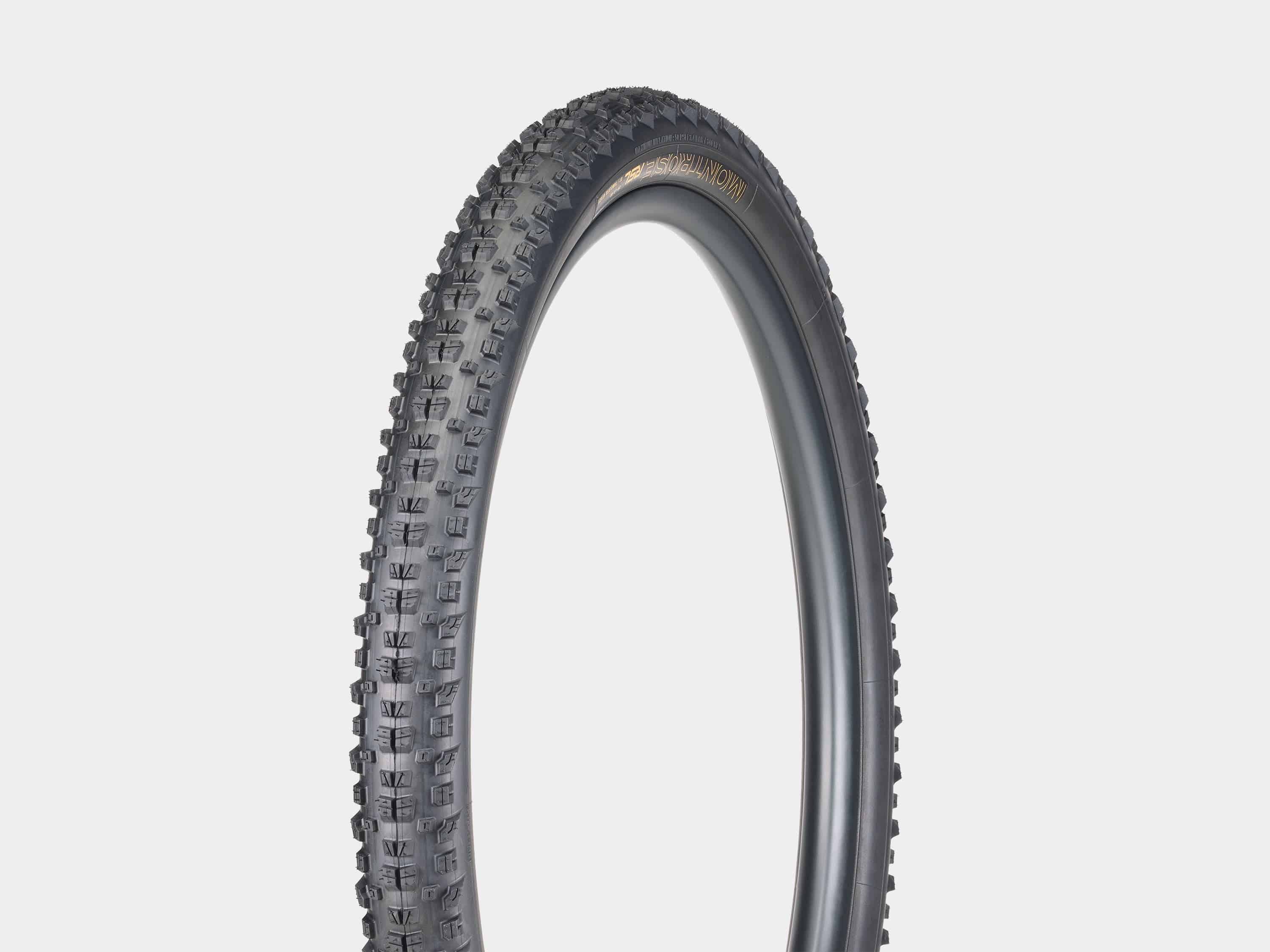 Bontrager Montrose RSL XT TLR 29-inch black mountain bike tubeless-ready tire with 2.4-inch width.