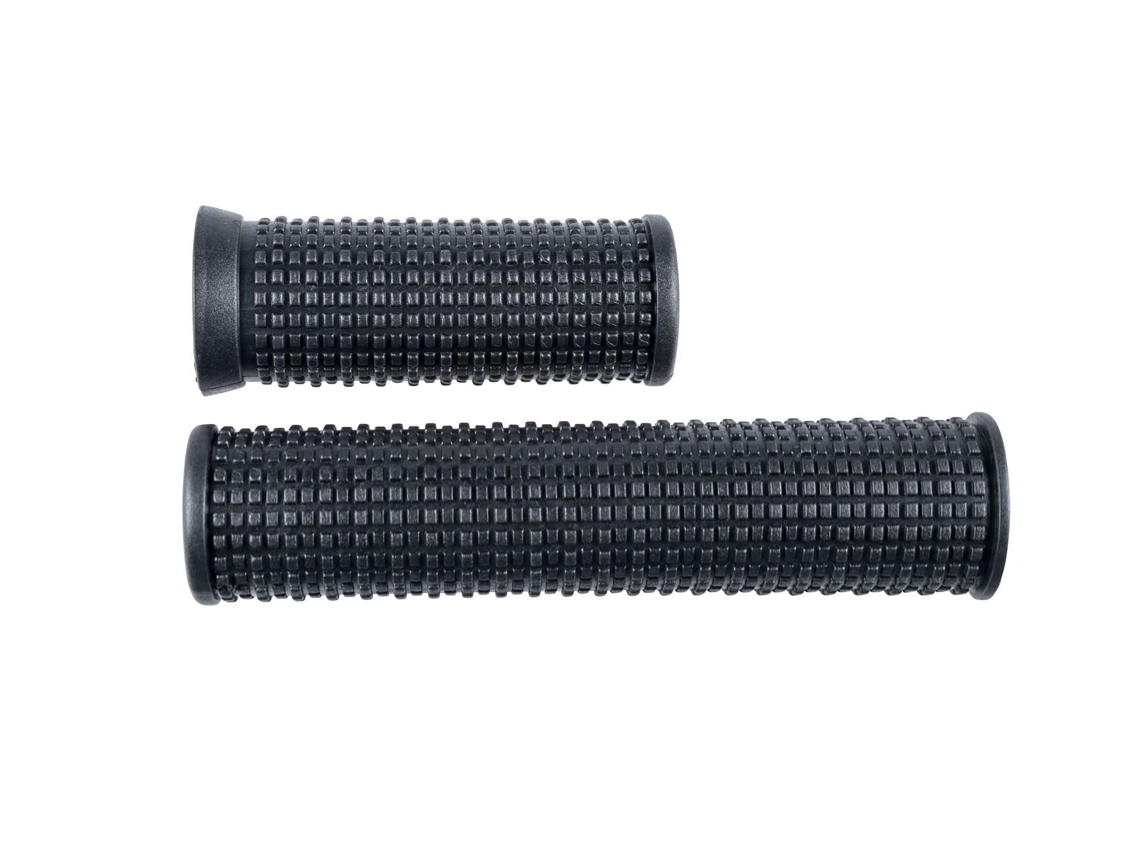 Trek Kids' MTB grips for mountain bikes, comfortable and durable handlebar grips for young riders, shown on bike handlebars.