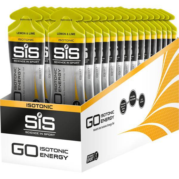 Science In Sport GO Isotonic Energy Gel packet, fast carb fuel accessory for endurance athletes, shown in the image.
