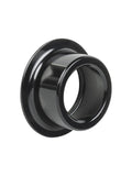 Black Bontrager 108XC 15mm axle end cap for 110mm OLD front and rear hub replacement, component for bike wheel hubs.