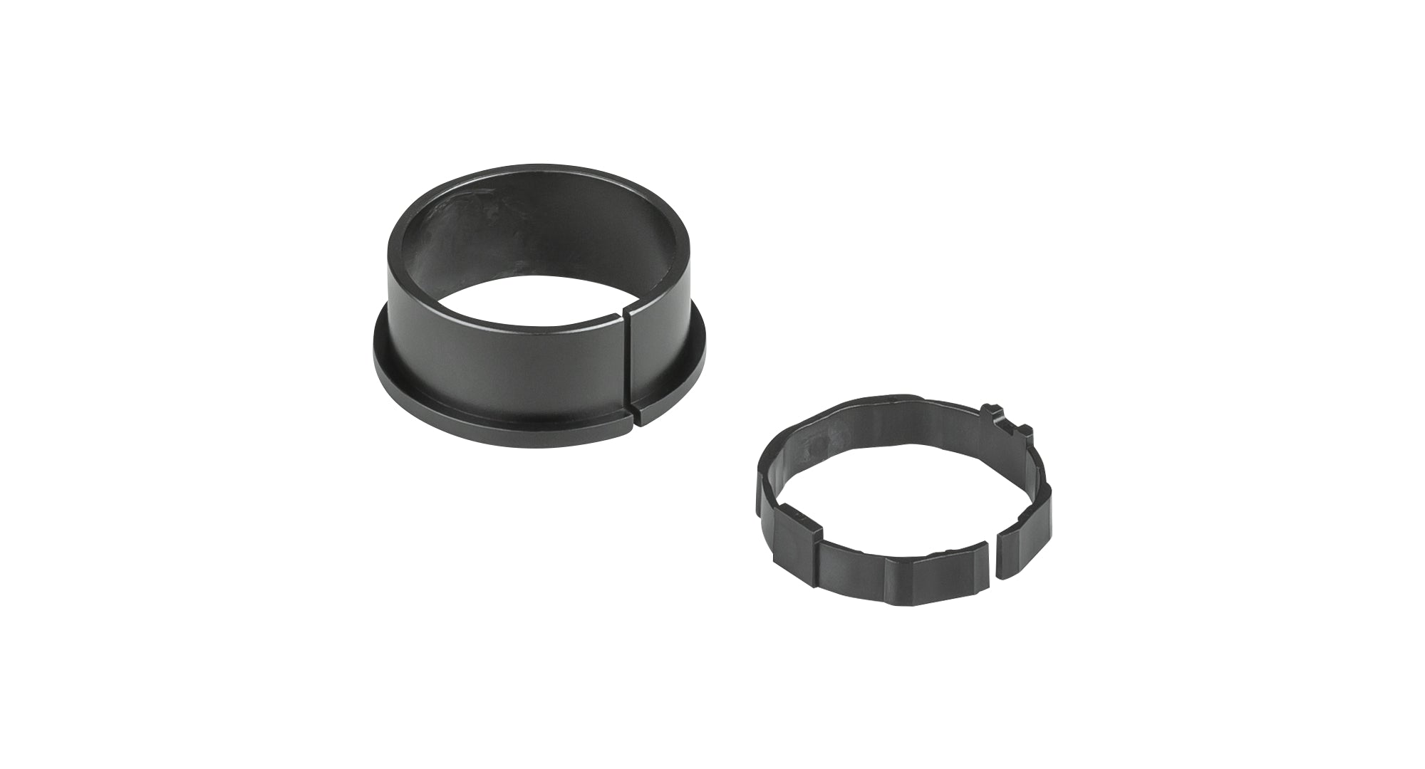 Trek Bontrager Line Elite dropper seatpost bushing kit in black, replacement components for bicycle dropper seatposts.