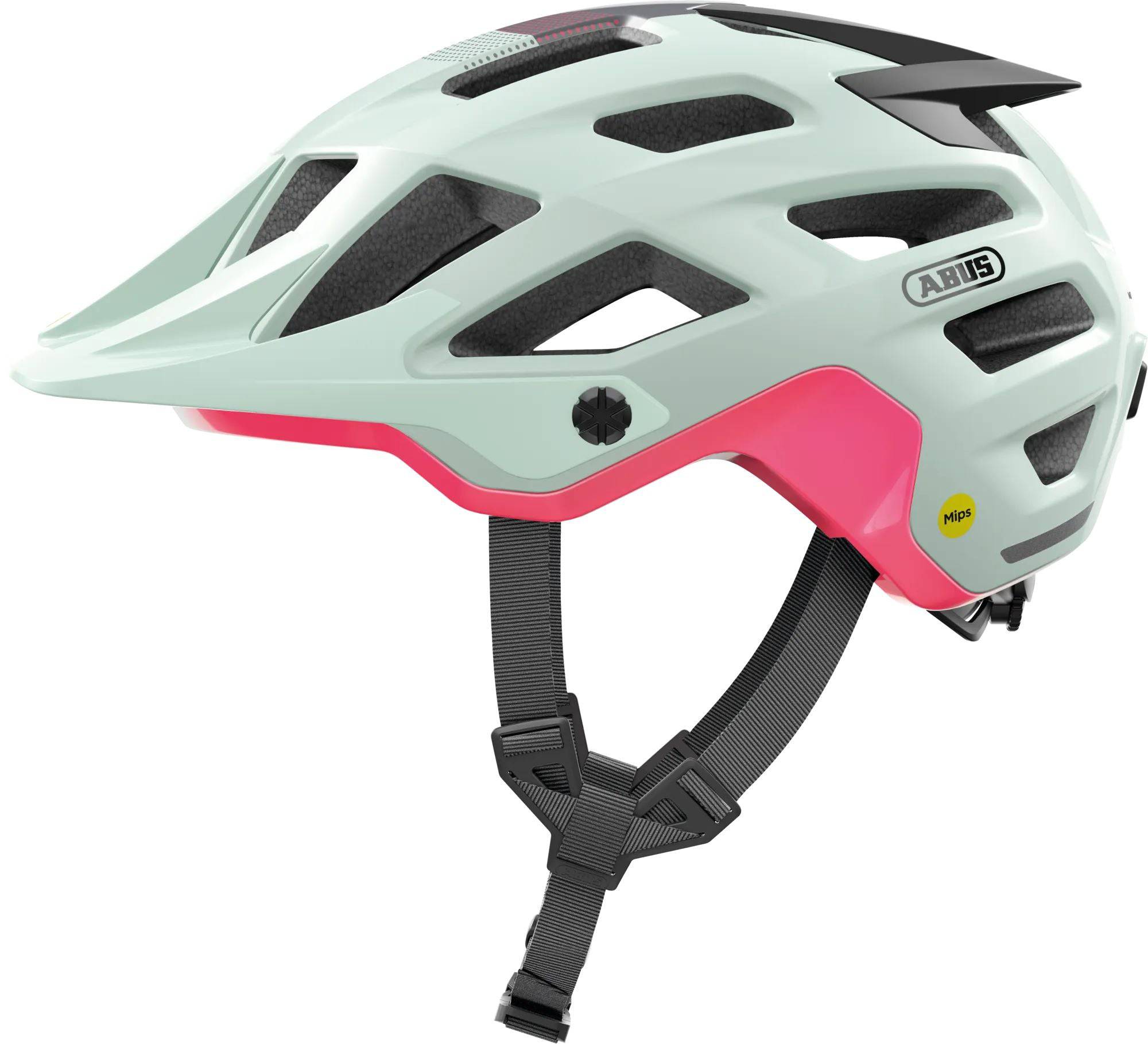 ABUS MOVENTOR 2.0 MIPS mountain bike helmet with enhanced protection, ventilation, and adjustable straps for outdoor cycling.