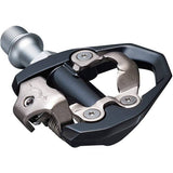 Shimano PD-ES600 SPD touring and MTB pedals with adjustable tension and wide platform for versatile cycling performance.