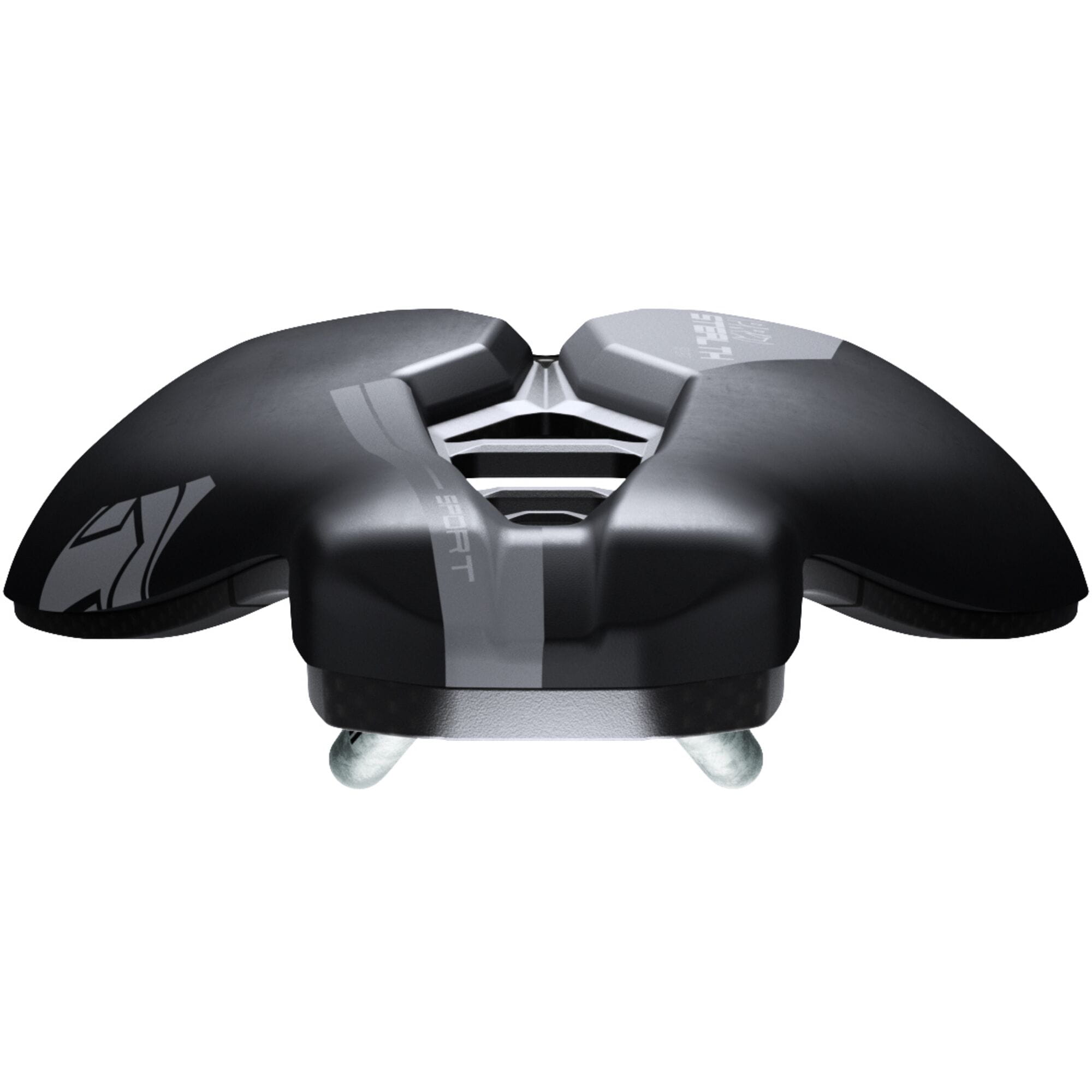 PRO Stealth Sport cycling saddle with ergonomic design and carbon reinforcement, ideal for durable and comfortable riding.