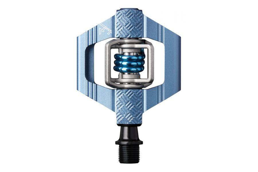 Crank Brothers Candy 3 clipless bike pedal for trail, cyclocross, and commuting, featuring lightweight aluminum construction and adjustable release.