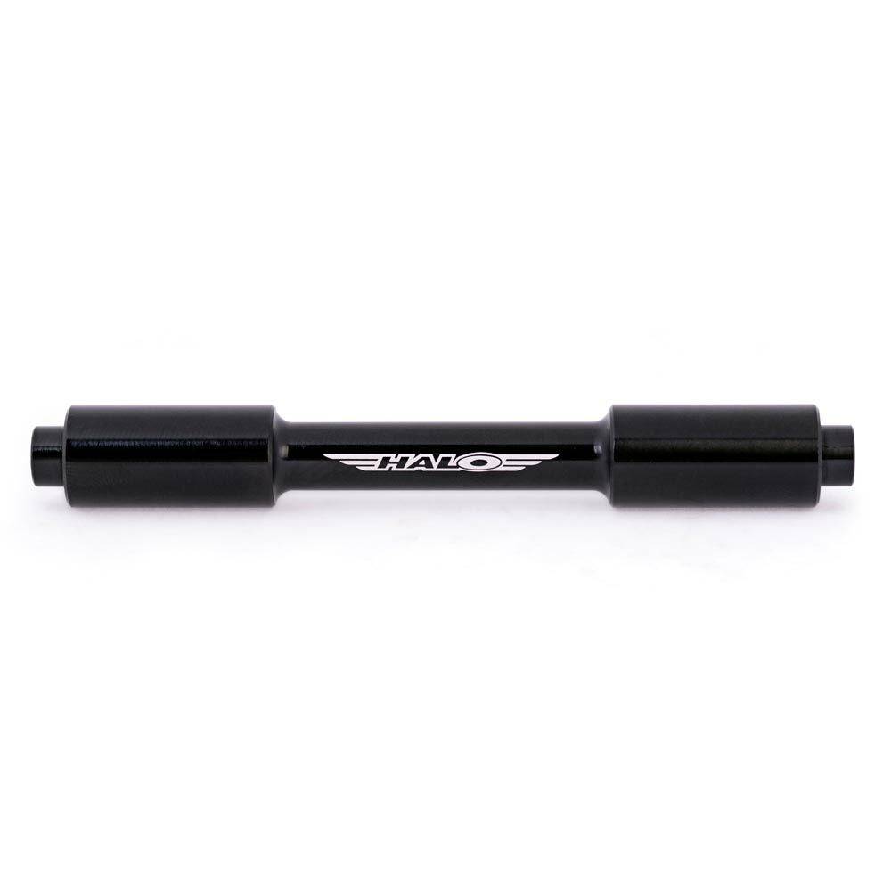 Halo Boost-QR front T-Axle adaptor hub for 15x110mm Boost quick release forks, shown with the T-Axle and QR mechanism.