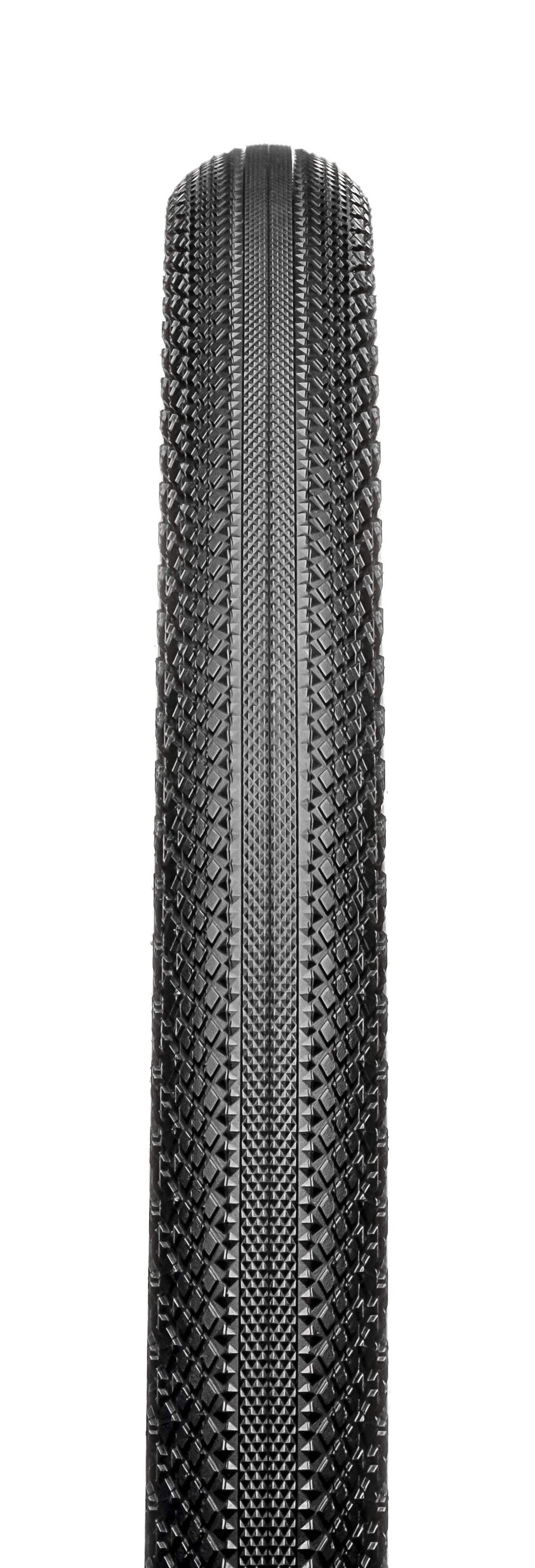 Hutchinson Overide Gravel Hardskin tubeless-ready 700x40 tan wall tire with rugged tread for gravel and cyclocross bikes.