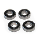 Burley Wheel Bearing Replacement Kit with 4 RS-R8 bearings for trailers, showing the bearings and packaging.