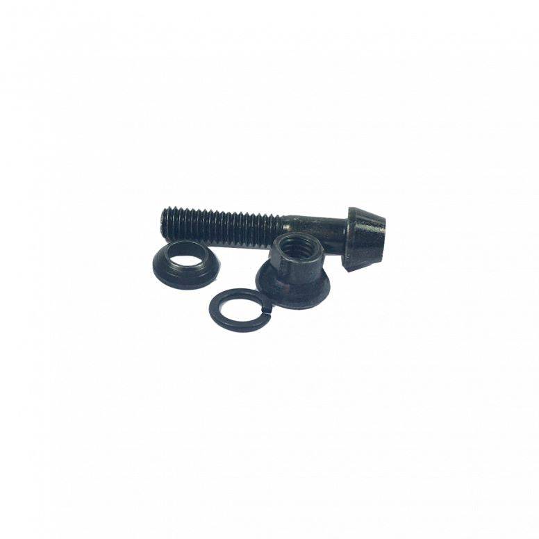 Crankbrothers Highline 3 and XCG replacement upper clamp bolt assembly in black, showing detailed close-up of the component.