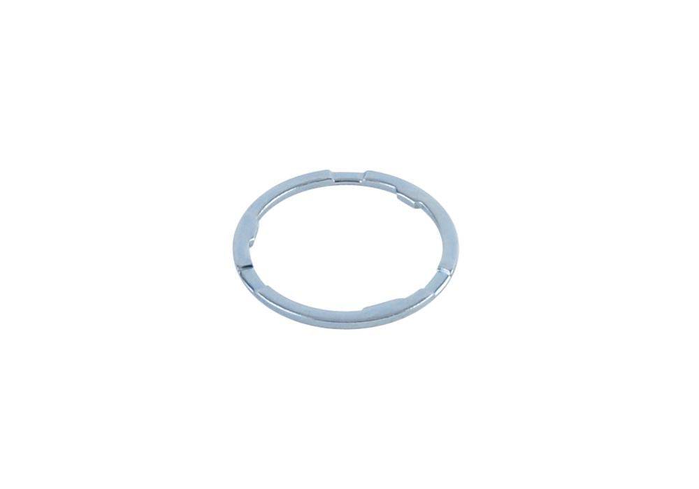 Silver Bontrager Pro 11-speed Shimano freehub spacer, 1.85mm, designed for Aeolus and Rhythm Pro hubs, shown in the image.