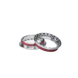 Fazua Ride 50 lockring with threadlocker for secure e-bike drivetrain assembly, metal component with branding markings