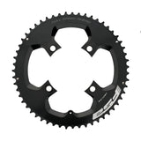 FSA Powerbox Carbon Road Chainring 54T black 2x11 speed 110 BCD with 4-hole mounting for high-performance cycling components