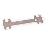 Park Tool OBW-4 offset brake centering wrench for 10-13mm calipers, used for precise brake adjustments in workshop settings.