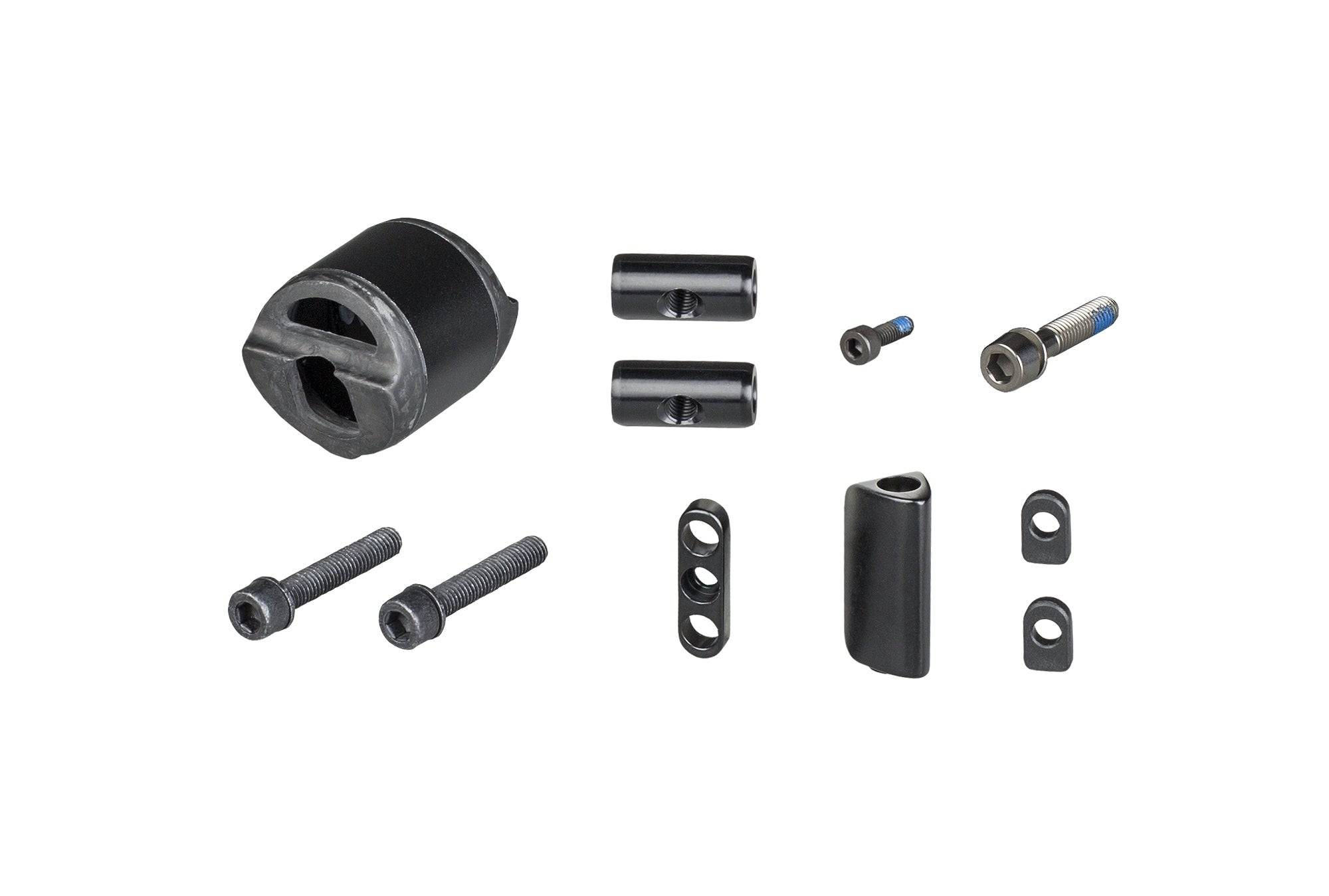 Trek Madone SLR seatpost hardware kit in black, genuine replacement components for bike seatpost assembly.
