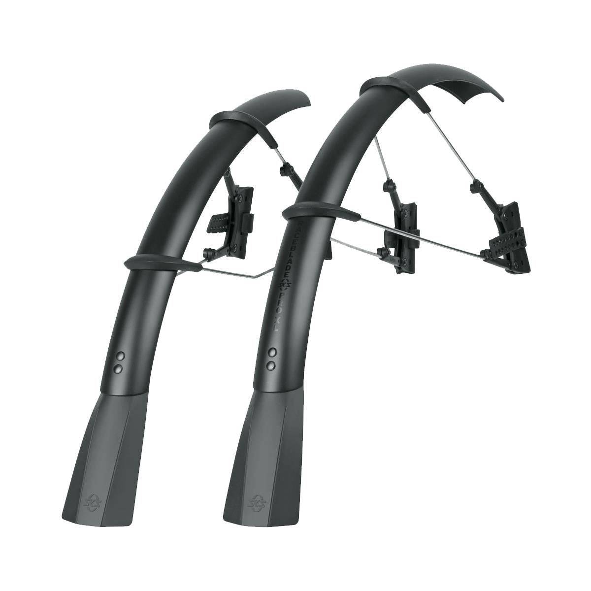 SKS Raceblade Pro XL Stealth Series matte black road bike mudguard set with aerodynamic design and durable construction