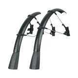 SKS Raceblade Pro XL Stealth Series matte black road bike mudguard set with aerodynamic design and durable construction
