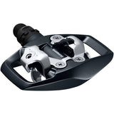 Shimano PD-ED500 dual-sided SPD pedals with light action and adjustable tension for cycling components.