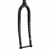 Surly Midnight Special bike fork with flat mount disc brake mount and 12mm thru-axle, shown from side view.