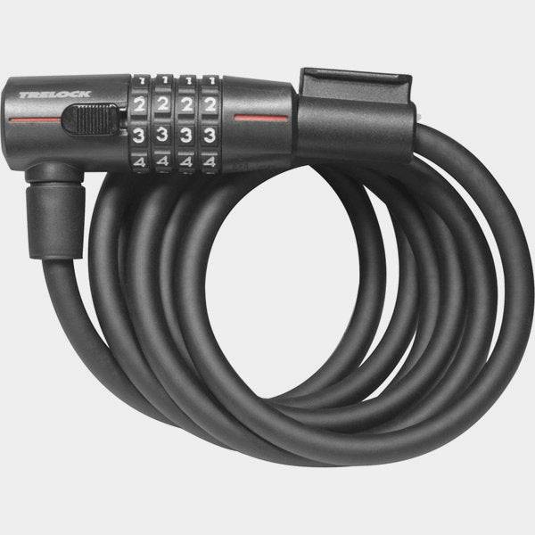 Trelock SK210 combo security cable with 180cm braided steel, 10mm diameter for bicycle and equipment security.
