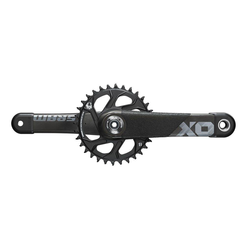 Sram X01 Downhill Crankset with 34T X-SYNC 2 chainring, Dub83 direct mount, black component for mountain biking.
