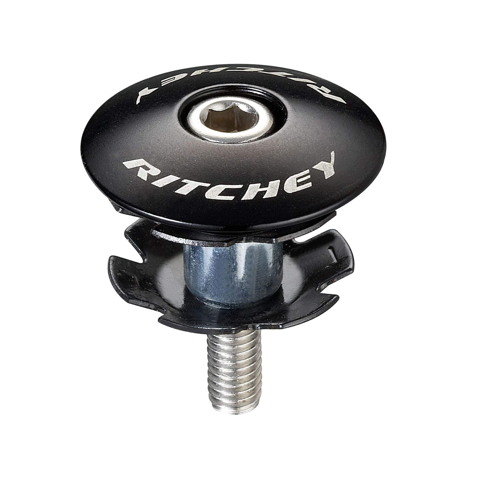 Ritchey WCS Alloy Headset Starnut & Cap: BLACK ALLOY 1-1/8" | Swinnerton Cycles