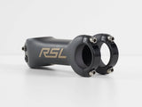 Bontrager RSL stem with Blendr mounts for Garmin, GoPro, and accessories, showing sleek black bicycle component with mounting options.