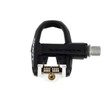 Look Keo Classic 3 road bike pedals with Keo Grip cleats in black and white, showing the lightweight, durable component design.