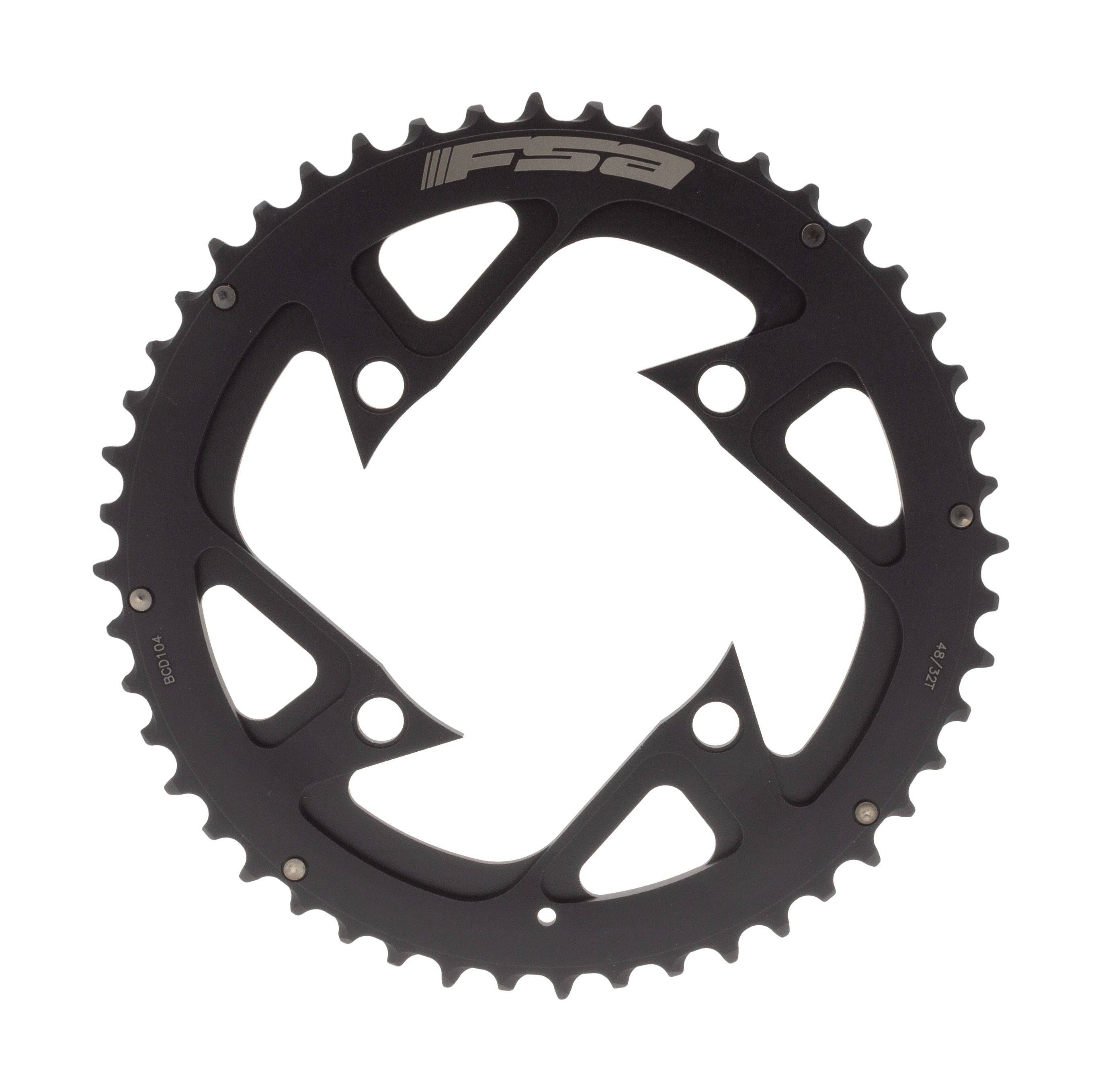 FSA Bosch Gen 4 eBike chainring set with 48/32T and bolts, designed for bicycle components