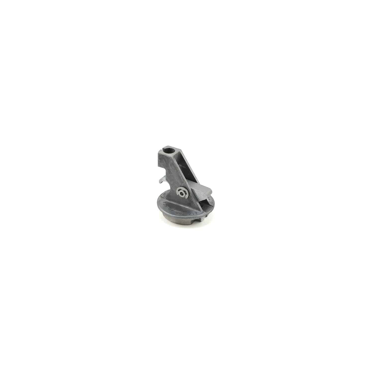 Fox 2018 Transfer Post internal die-cast bottom cap assembly, spare component for mountain bike suspension fork.