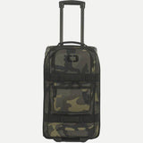 OGIO ONU-22 pannier bag with weather-resistant fabric, skate wheels, and expandable design for versatile accessories storage.