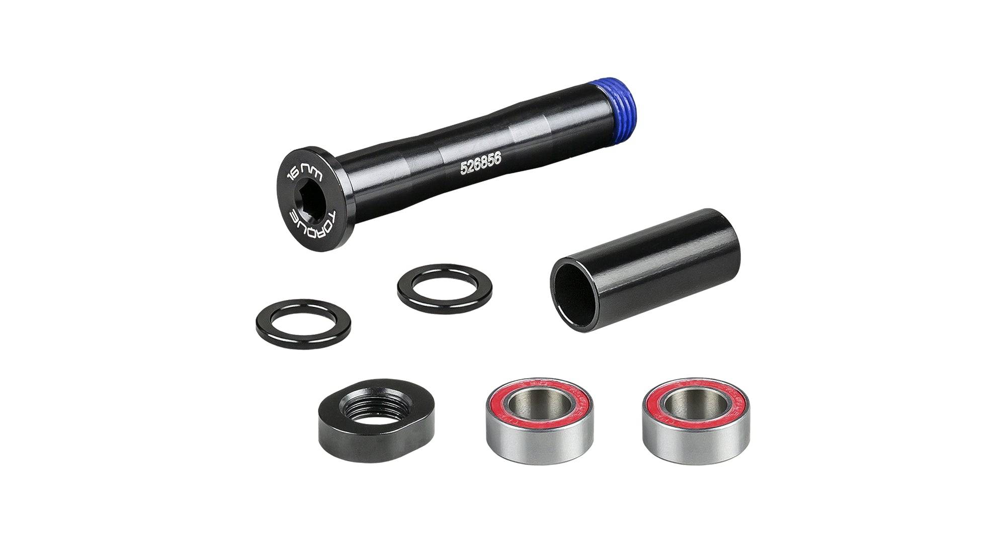 Trek Aluminum Chainstay Main Pivot Hardware Kit in black for Fuel EX and Remedy models 2016-2019, bike components.