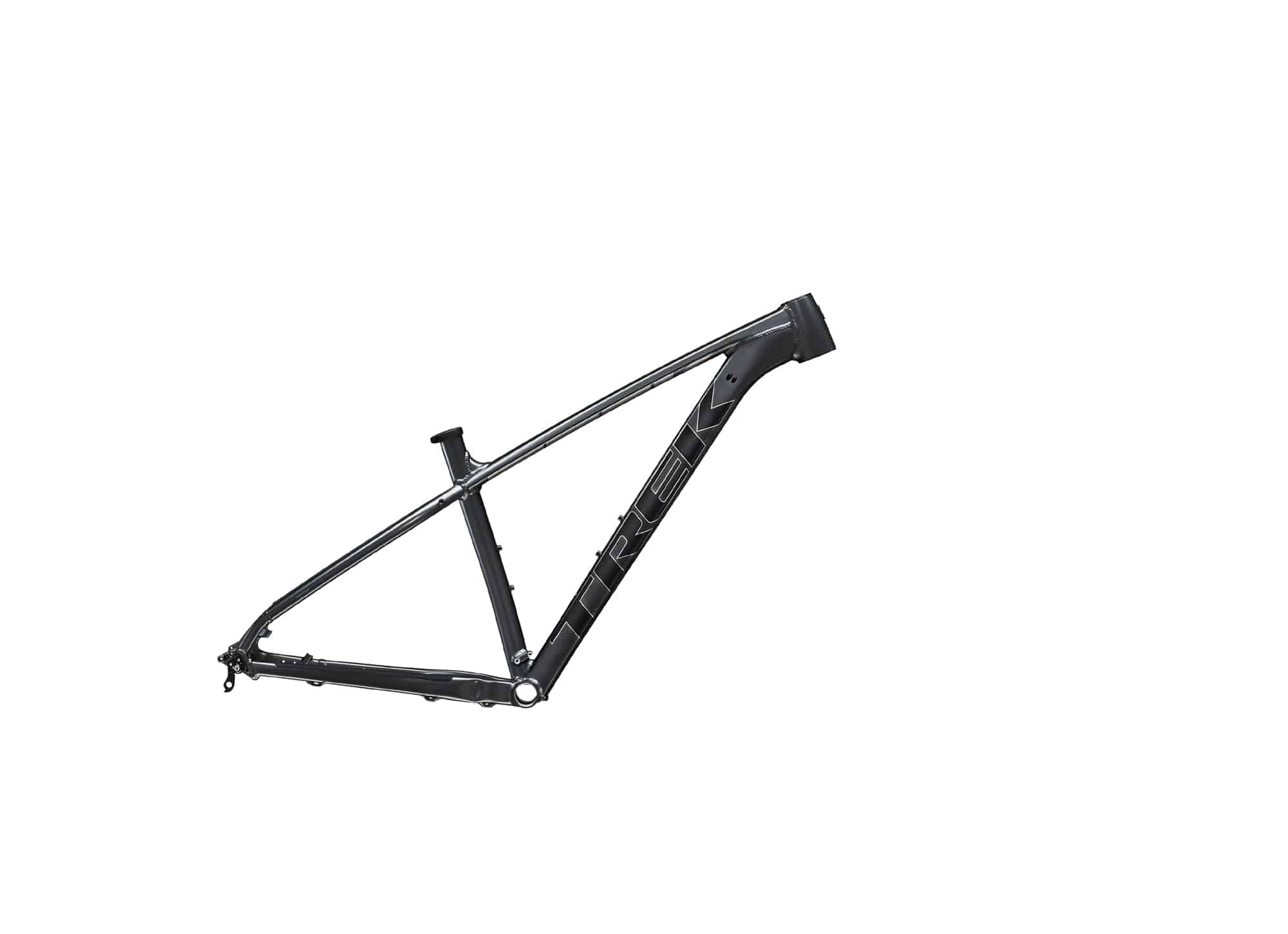 Trek X-Caliber MTB frameset with internal cable routing and rear rack mounts, durable bike component for mountain biking.
